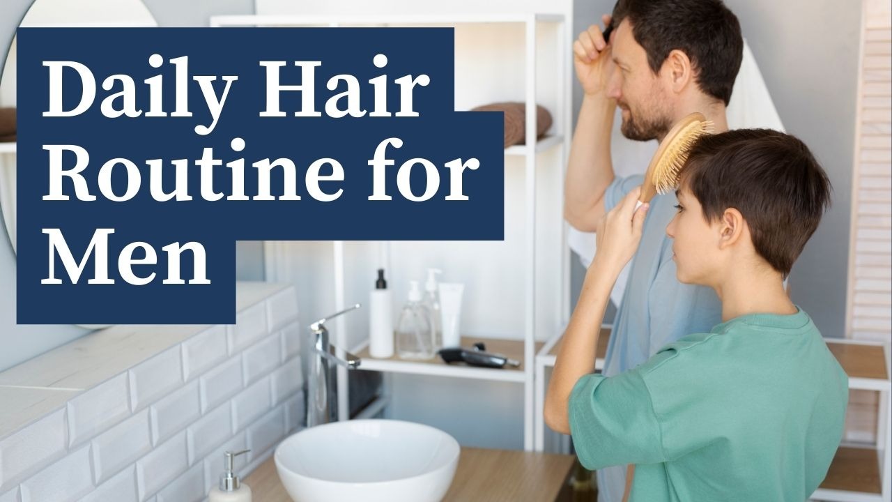 daily hair routine for men