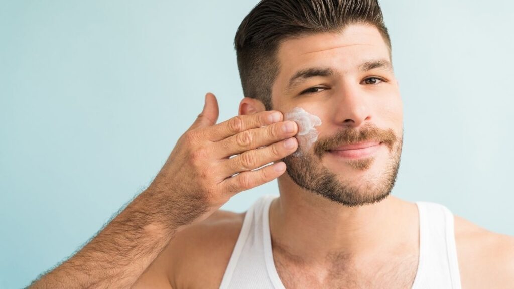 Applying moisturizer to fully dry skin